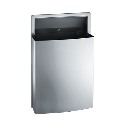 20458 ASI Semi-Recessed Removable Waste Receptacle